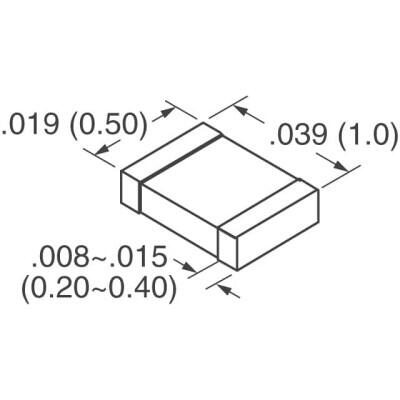 0.033 µF ±10% 16V Ceramic Capacitor X7R 0402 (1005 Metric) - 2