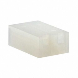 2 Rectangular Connectors - Housings Receptacle Natural 0.200