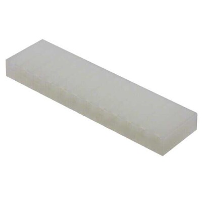 12 Rectangular Connectors - Housings Receptacle Natural 0.200