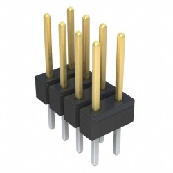 Connector Header Through Hole 8 position 0.100