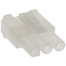 3 Rectangular Connectors - Housings Receptacle Natural 0.264