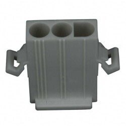 3 Rectangular Connectors - Housings Plug Natural 0.264