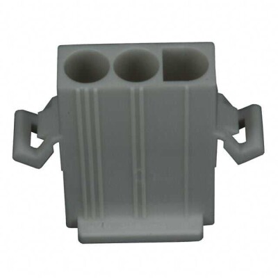 3 Rectangular Connectors - Housings Plug Natural 0.264