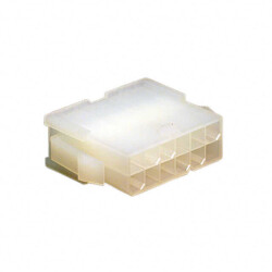 12 Position Rectangular Housing Connector Plug Ivory 0.165
