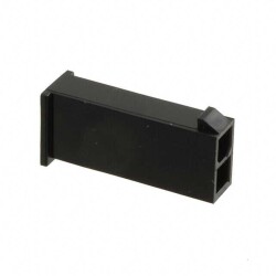 2 Rectangular Connectors - Housings Plug Black - Molex