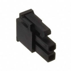 2 Rectangular Connectors - Housings Receptacle Black - Molex