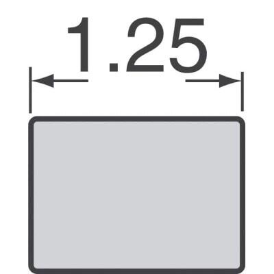 0.1 µF Feed Through Capacitor 25V 2 A 30mOhm 0805 (2012 Metric), 3 PC Pad - 3