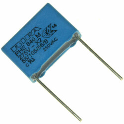 0.1 µF Film Capacitor 275V 760V Polypropylene (PP), Metallized Radial - KEMET