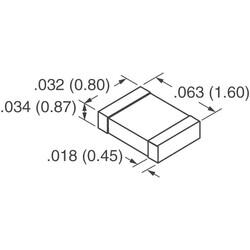 0.1µF ±10% 50V Ceramic Capacitor X7R 0603 (1608 Metric) - KEMET (1)