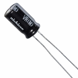 0.22 µF 100 V Aluminum Electrolytic Capacitors Radial, Can 2000 Hrs @ 85°C - Nichicon