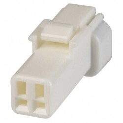 2 Rectangular Connectors - Housings Receptacle Natural 0.079