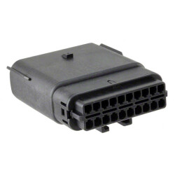 20 Rectangular Connectors - Housings Plug Black 0.138