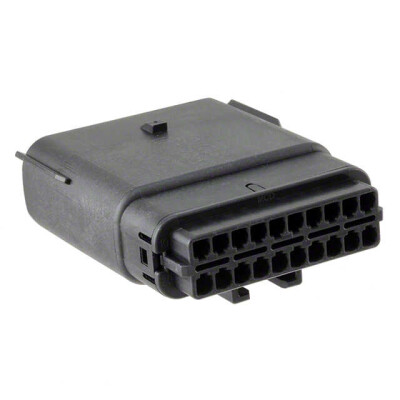20 Rectangular Connectors - Housings Plug Black 0.138