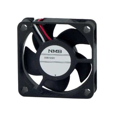 Fan Tubeaxial 12VDC Square - 35mm L x 35mm H Sleeve 5.6 CFM (0.157m³/min) 3 Wire Leads - 1