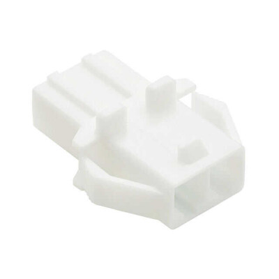 2 Position Blade Type Power Housing Connector Receptacle Natural 0.244