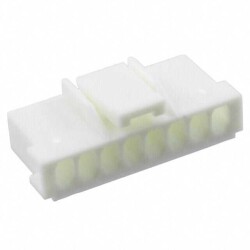 8 Rectangular Connectors - Housings Receptacle Natural 0.098