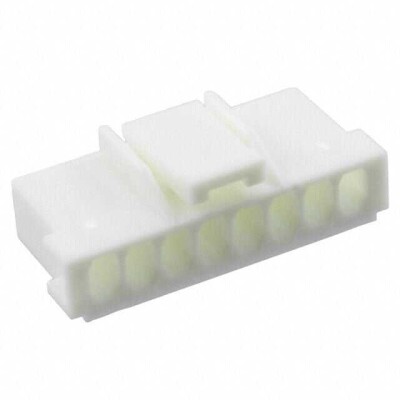 8 Rectangular Connectors - Housings Receptacle Natural 0.098