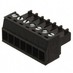 7 Position Terminal Block Plug, Female Sockets 0.138