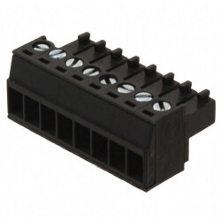 8 Position Terminal Block Plug, Female Sockets 0.138