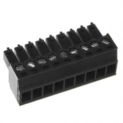 9 Position Terminal Block Plug, Female Sockets 0.138