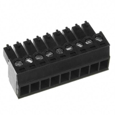 9 Position Terminal Block Plug, Female Sockets 0.138
