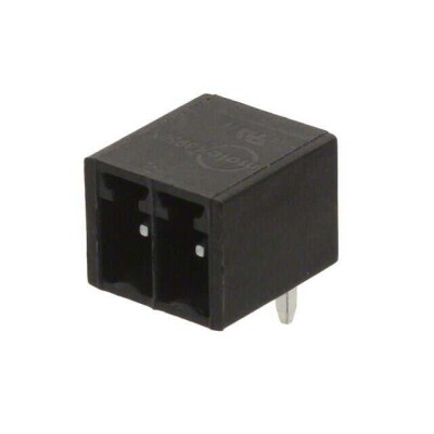 2 Position Terminal Block Header, Male Pins, Shrouded (4 Side) 0.138