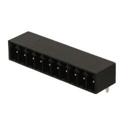 10 Position Terminal Block Header, Male Pins, Shrouded (4 Side) 0.138