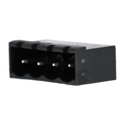 4 Position Terminal Block Header, Male Pins, Shrouded (4 Side) 0.197