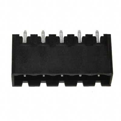 5 Position Terminal Block Header, Male Pins, Shrouded (4 Side) 0.197