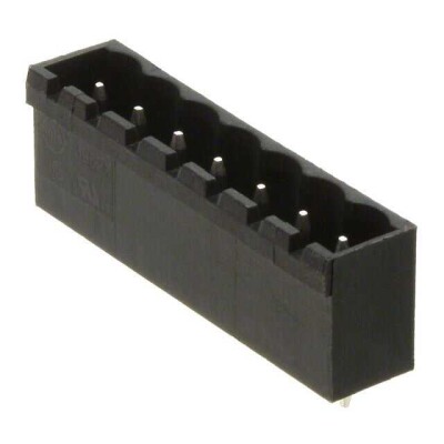 7 Position Terminal Block Header, Male Pins, Shrouded (4 Side) 0.197