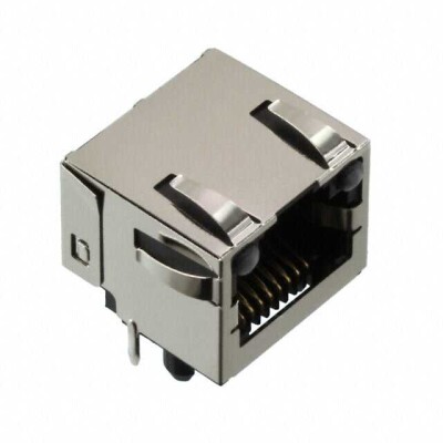 Jack Modular Connector 8p8c (RJ45, Ethernet) 90° Angle (Right) Shielded, EMI Finger Cat3 - 1