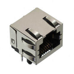 Jack Modular Connector 8p8c (RJ45, Ethernet) 90° Angle (Right) Shielded, EMI Finger Cat3 - Molex