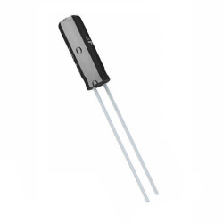 0.47 µF 50 V Aluminum Electrolytic Capacitors Radial, Can 2000 Hrs @ 85°C - Nichicon