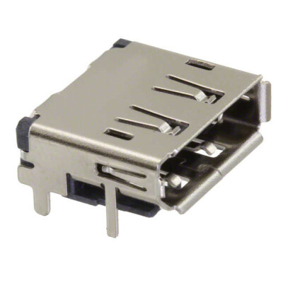 DisplayPort Receptacle Connector 20 Position Surface Mount, Right Angle; Through Hole - 1