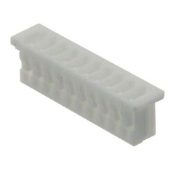 10 Rectangular Connectors - Housings Receptacle Natural 0.049
