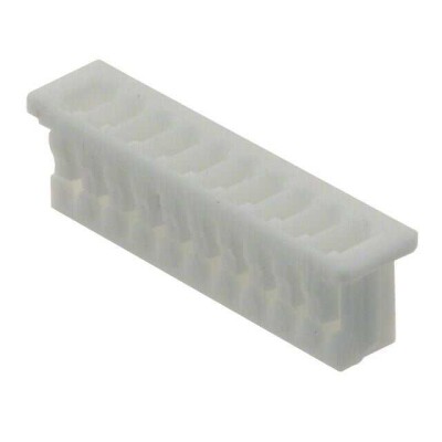 10 Rectangular Connectors - Housings Receptacle Natural 0.049