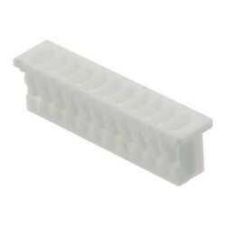 11 Position Rectangular Housing Connector Receptacle Natural 0.049