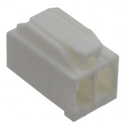 2 Position Rectangular Housing Connector Receptacle Natural 0.138