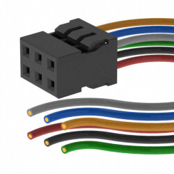 6 Position Cable Assembly Rectangular Socket to Cable 1.67' (508.00mm) - Molex