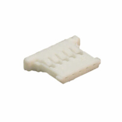 5 Rectangular Connectors - Housings Receptacle Natural 0.049