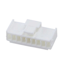 9 Rectangular Connectors - Housings Receptacle Natural 0.098