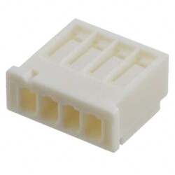 4 Rectangular Connectors - Housings Receptacle 0.098