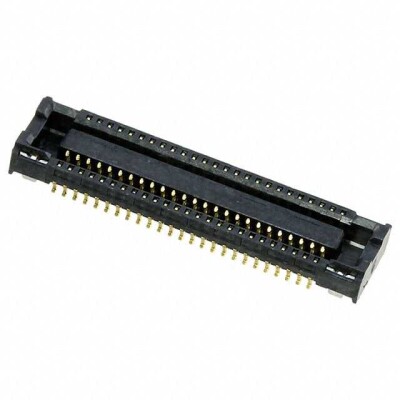 50 Position Connector Receptacle, Center Strip Contacts Surface Mount Gold - 1