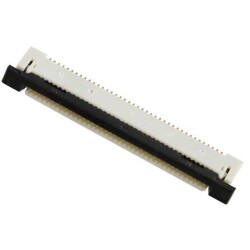 40 Position FFC, FPC Connector Contacts, Bottom 0.020