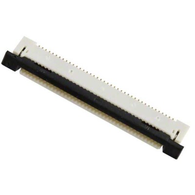 40 Position FFC, FPC Connector Contacts, Bottom 0.020