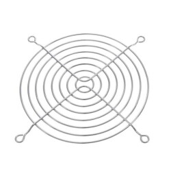 120mm Sq Fan Finger Guard Steel, Chrome Plated 8 Rings - NMB Technologies Corporation