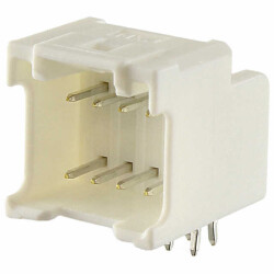 Connector Header Through Hole, Right Angle 8 position 0.079