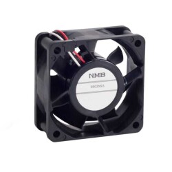 Fan Tubeaxial 24VDC Square - 60mm L x 60mm H Sleeve 30.0 CFM (0.840m³/min) 3 Wire Leads - NMB Technologies Corporation