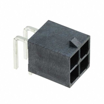 Connector Header Through Hole, Right Angle 4 position 0.224