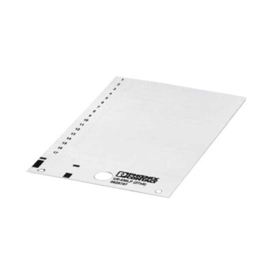 PLASTIC LABEL CARD WHITE UNLABEL - 1